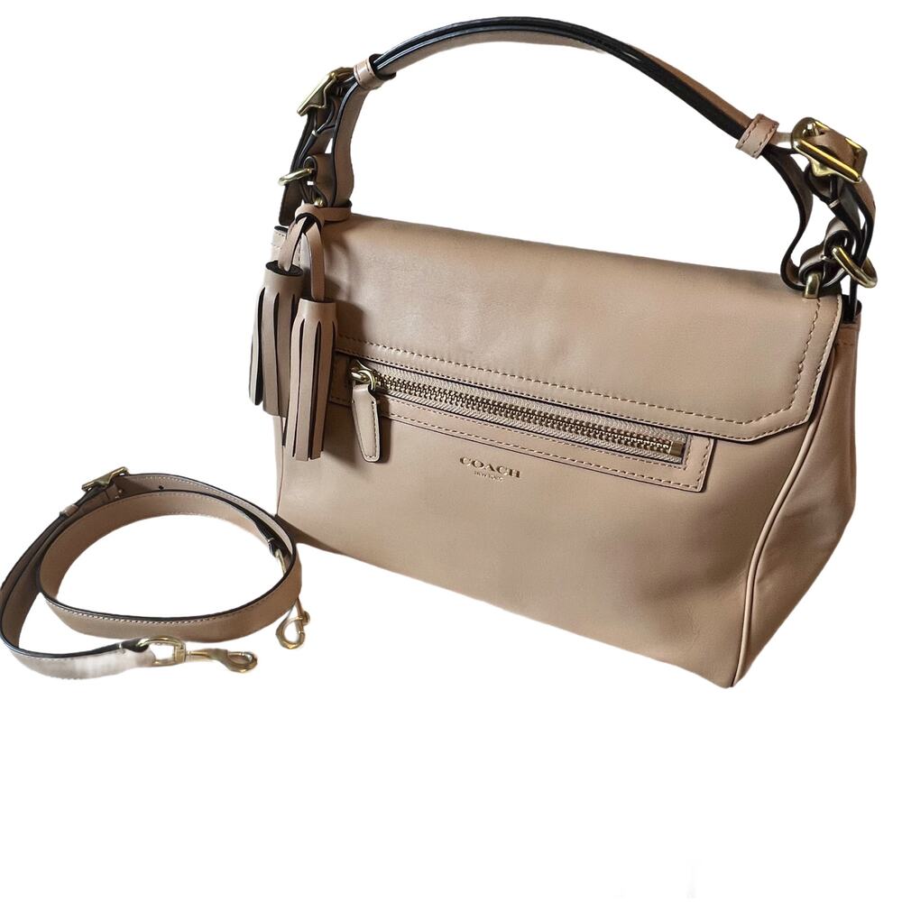 NWT. COACH Legacy Top Handle Handbag. Color Sand. Removable Adj Shoulder Strap. - Picture 3 of 10